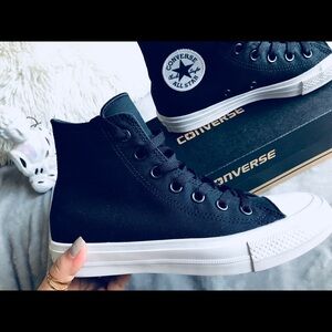 Converse Chuck Taylor II Lunarlon High-Top black and white